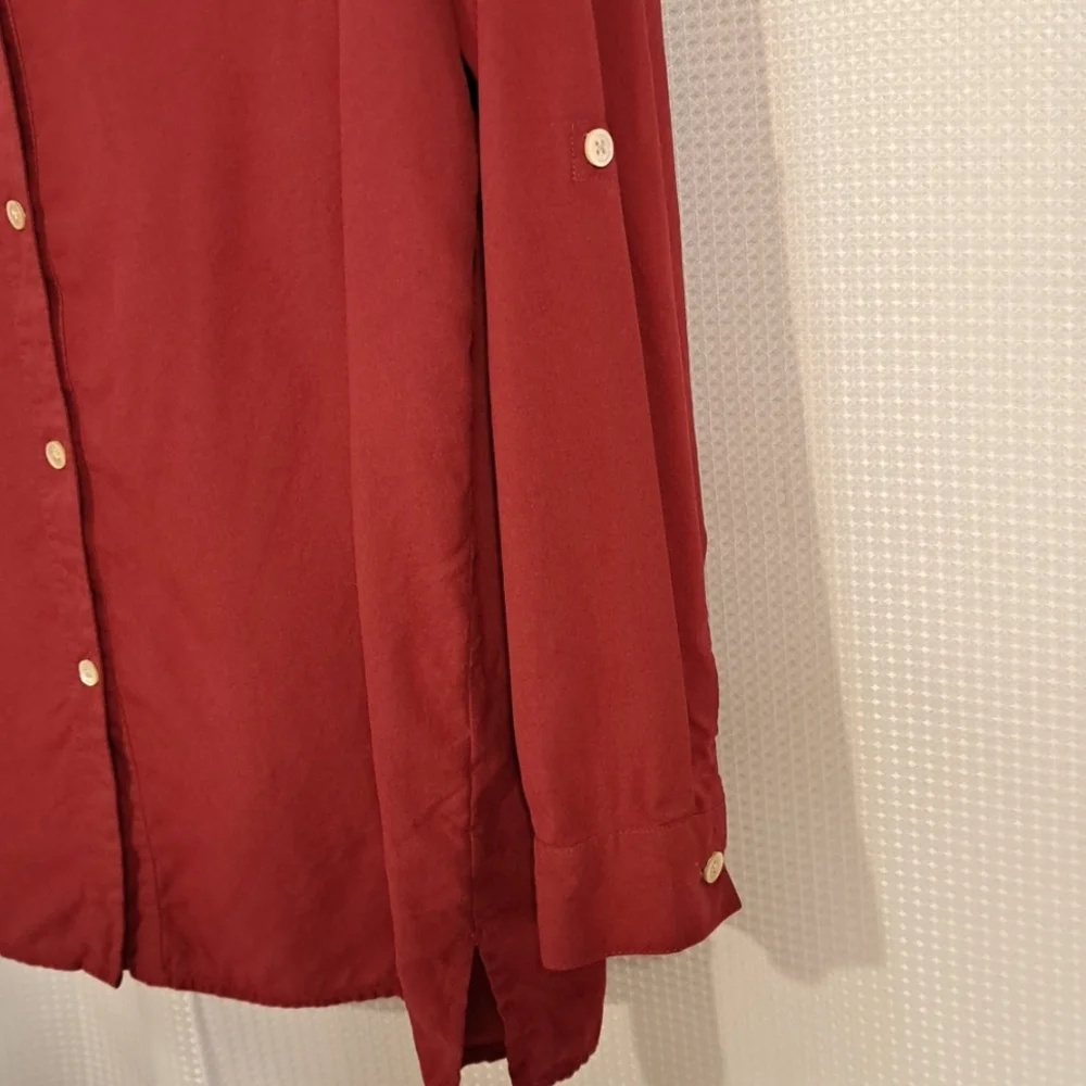 J.Jill Suede Feel Button Down Top SzXL